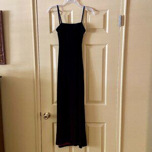 Vintage Soda Blu Velvet Copper/Blue Bodycon Dress Size S